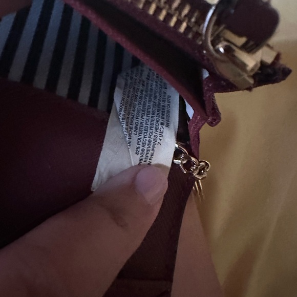 Kate Spade Deep Red Card Holder with Gold Logo - Picture 5 of 7